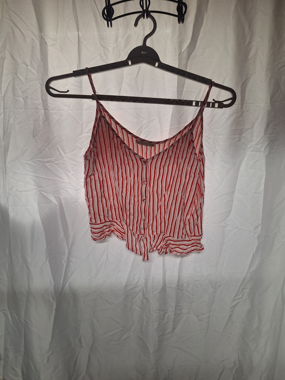Women’s Red and White Striped Cami Top - Picture 1 of 6
